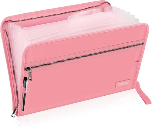 Vista 12 de Carpeta de archivos expansible, organizador de documentos importante, bolsa de documentos ignífuga e impermeable con tamaño A4, 3 bolsillos, cierre