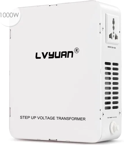 Vista 8 de Transformador elevador LVYUAN 800W 110/120V a 220/240V resettable circuit breaker, compatible EU & Asian appliances for US & Canada use, pure