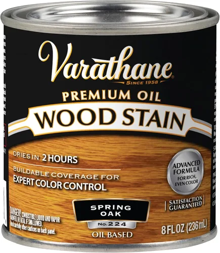 Vista 15 de 1 cuarto de galón Rust-Oleum Brands 211728H Gunstock Varathane - Tinte para madera interior a base de aceite (paquete de 2)