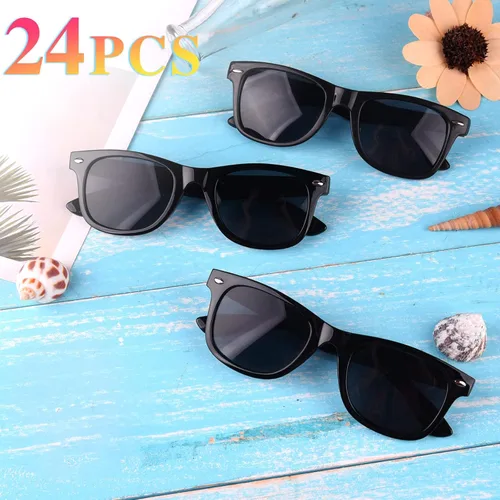 Vista 2 de MIAHART Paquete de 24 lentes de sol para niños, gafas de fiesta, rellenos de bolsas de golosinas a granel para niños y niñas, suministros de fiesta