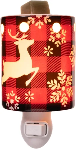 Vista 5 de Scentsationals - Luz nocturna para árbol de Navidad Quemador de cera perfumado festivo para fragancia acogedora para el hogar, acento de estrella