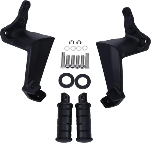 Vista 7 de TCT-MOTORPARTS Estriberas de pasajero Pedales Reposapiés de montaje para Boardwalk High Ball Victory Vegas Gunner Highball Kingpin Boardwalk Negro