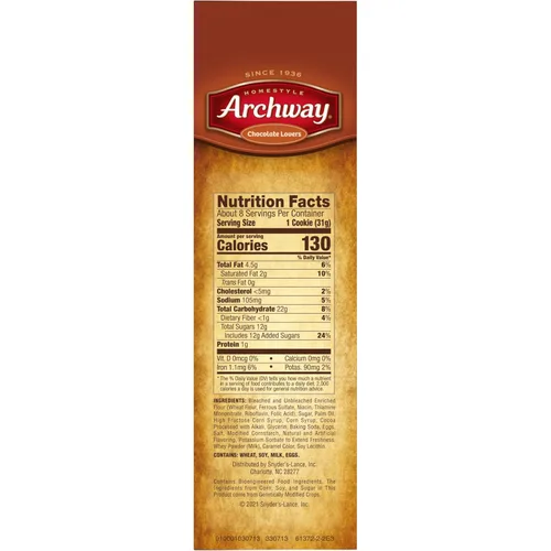 Vista 6 de Archway Galletas, Galletas Holandesas Blandas de Cacao, 8.75 onzas
