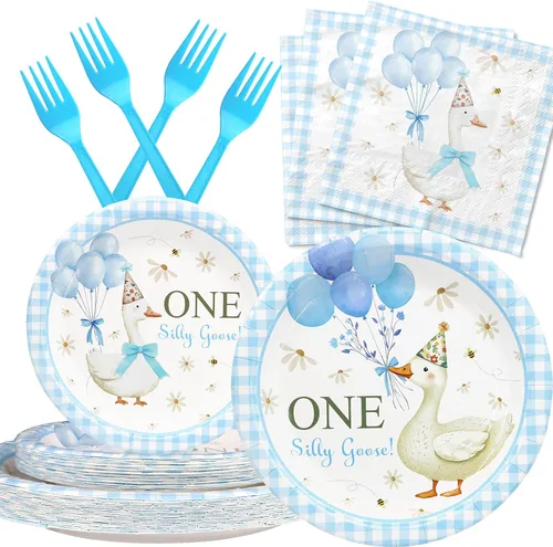 Vista 21 de Juego de decoraciones de fiesta de cumpleaños de construcción, platos, servilletas y tenedores para 20 invitados, vajilla desechable con temática
