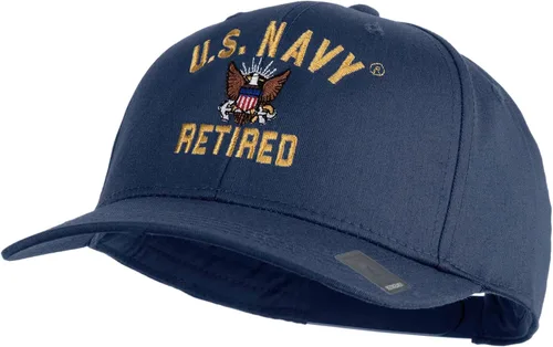 Vista 32 de e4Hats.com Gorra bordada militar retirada de la Marina de los EE