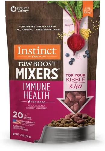 Vista 18 de Instinct Raw Boost Mixers, Topper de comida para perro liofilizada, receta sin granos - Carne natural 100%, bolsa de 6 oz