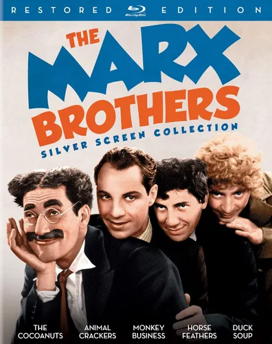 Vista 4 de The Marx Brothers Silver Screen Collection (The Cocoanuts Animal Crackers Monkey Business Horse Feathers Duck Soup) Blu-ray