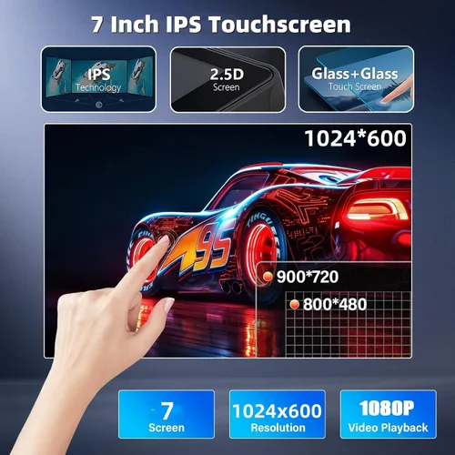 Vista 6 de Estéreo de coche de pantalla táctil de 7 pulgadas para Ford F150 2004-2008 F250 2006-2014, Android13.0 Radio de coche para Escape Focus Mustang