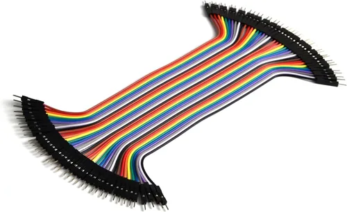 Vista 3 de 80 cables de puente compatibles con Dupont, macho a macho, de 4 y 8 pulgadas, sin soldadura, para prototipos de tablas de pan