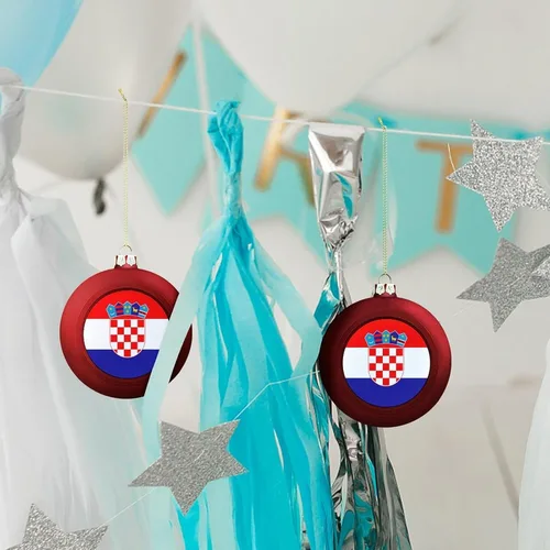 Vista 261 de Boobs Funny Shatterproof Matte Christmas Balls for Tree Wreath Home Decor 1PCS