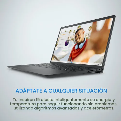 Vista 2 de Dell Laptop Inspiron 15 3535, pantalla FHD de 15.6 pulgadas (1920 x 1080), procesador AMD Ryzen 5 7520U, memoria RAM DDR4 de 8 GB, SSD de 512 GB