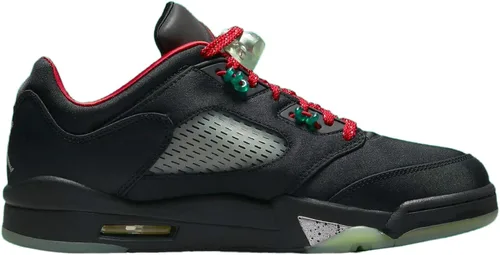 Vista 2 de Men's Jordan 5 Retro Low Clot Jade BlackClassic Jade-Fire Red (DM4640 036)