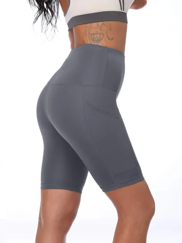Vista 5 de NELEUS Women's 3 Pack Athletic Shorts for Biker Running Workout with Pocket