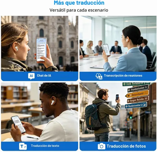 Vista 9 de Auriculares Traductor T8, traducción en tiempo real para llamadas