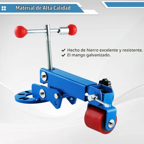 Vista 6 de Herramienta de reformado de guardabarros con rodillo, herramienta de uso pesado para arco de rueda, herramienta extensible para dilatar y reformar
