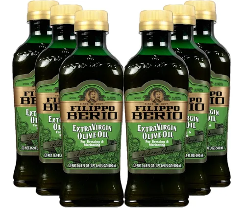 Vista 2 de Filippo Berio Aceite de oliva virgen extra, botella de rPET reciclada de 25.3 onzas (paquete de 6) (el embalaje puede variar)