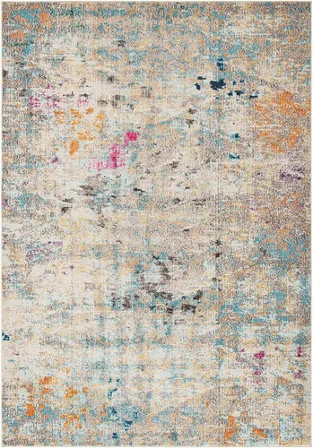 Vista 34 de SAFAVIEH Colección Madison - Alfombra de pasillo, 2'2" x 6', color fucsia y oro, diseño bohemio abstracto envejecido, no desprende pelusa y fácil