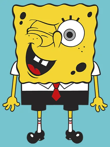 Vista 2 de Nickelodeon Spongebob Squarepants Wink Bob - Camiseta de manga corta para niñas