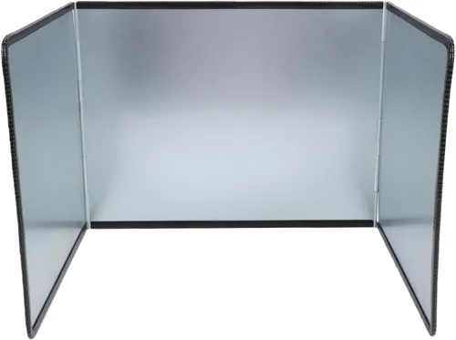 Vista 6 de Sorandy 3 Sided Splatter Guard, Iron Stainless Steel Oil Screen with Foldable Design, for Kitchen Stove Frying Pans, 15.3x11.6x11.8in
