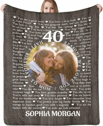 Vista 34 de Manta personalizada con imagen hecha en Estados Unidos, mantas personalizadas con fotos, nombres, manta suave personalizada con imagen personalizada