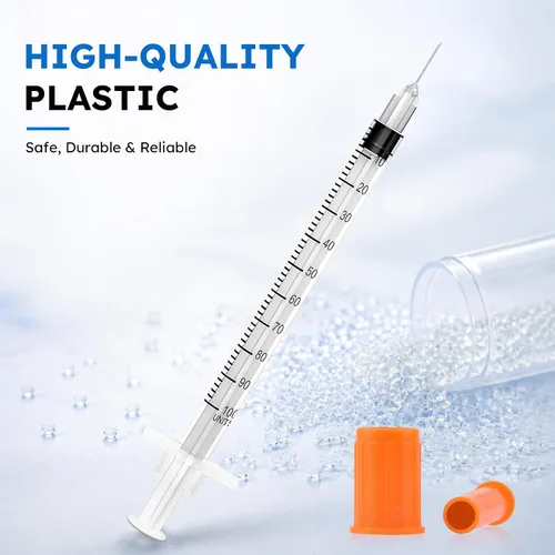 Vista 4 de Paquete de 100 jeringas U-100 0.03 fl oz/cc 31G 5/16" (8mm)