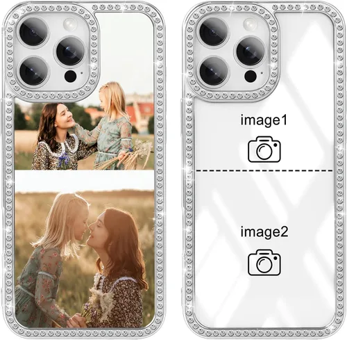Vista 8 de Funda de teléfono con imágenes personalizadas para iPhone 17/16/15/14/13/12/11 Pro Max Plus Air, funda protectora suave de TPU transparente, diseño