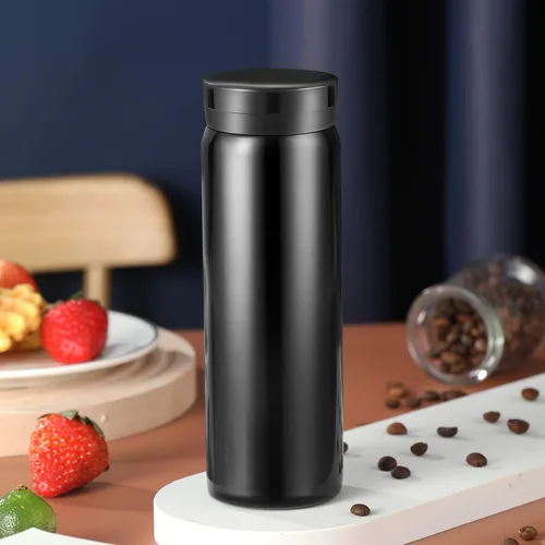Vista 3 de Mini Thermos Bonita Botella de Agua - Matraz Pequeño Diminuto Aislado al Vacío de Acero Inoxidable 18/10 de 7 oz - A Prueba de Fugas y Derrames