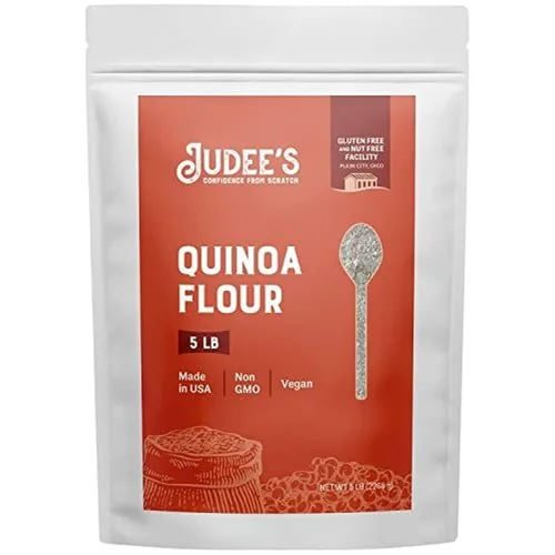 Vista 8 de Judee's Ivory Teff Harina de 2 libras, sin OMG, vegana, fabricada en Estados Unidos, almidón resistente, ideal para hacer pan de Teff rápido