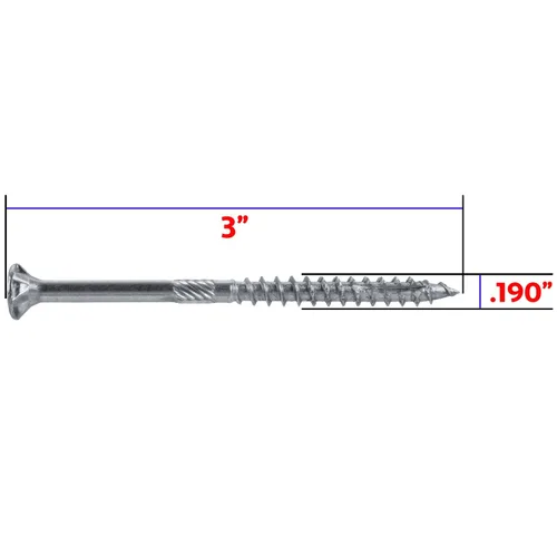 Vista 16 de 8 x 1 revestimiento exterior recubierto de bronce, tornillo de madera multiusos compatible con ACQ, cabeza plana Torx/Star Drive de 1 libra, 288
