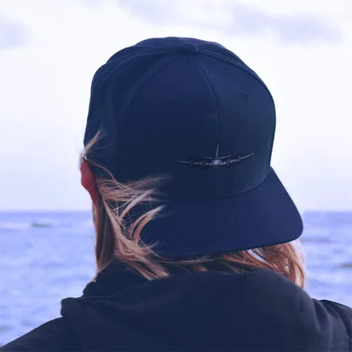 Vista 5 de Gorra de béisbol personalizada P3, avión militar, bordado de avión de acrílico