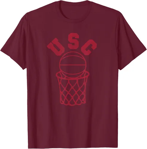 Vista 13 de USC USC Basketball Trojans - Camiseta de aro estilo retro de los años 80