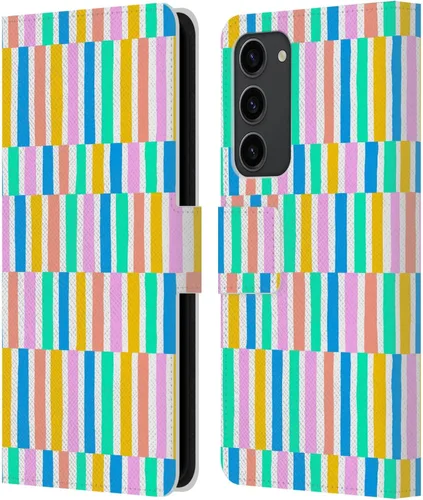 Vista 165 de Head Case Designs Officially Licensed Ninola Brushstrokes Multi Colorful Leather Wallet Case Compatible with Samsung Galaxy A07 4G