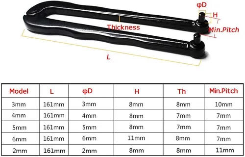 Vista 3 de YOUTO - Llave de cara ajustable para tuercas redondas con agujeros perforados (0.118 pulgadas)