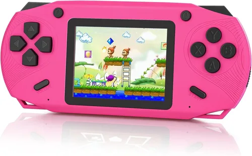Vista 8 de Juego de mano de 16 bits para niños, reproductor de juegos retro de pantalla grande de 3.0 pulgadas, juegos retro precargados de 200 HD para niños