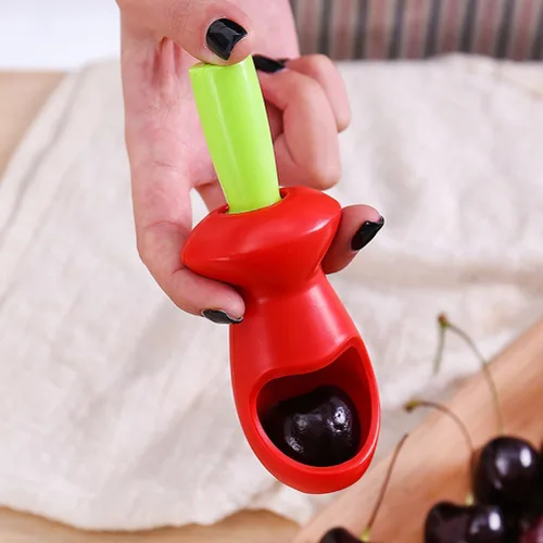 Vista 7 de HEMOTON Cherry Pitter Fruit Core Remover Tool Gadget de cocina para eliminación rápida de cereza y fruta Núcleo Diseño para uso doméstico