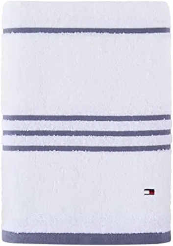 Vista 44 de Tommy Hilfiger Modern American - Toalla de baño de color sólido, 30 x 54 pulgadas, 100% algodón, 574 GSM (Sunshine)