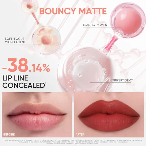 Vista 5 de JUDYDOLL - Lápiz labial para mujer, color rojo mate, larga duración N108 Terra Sunset
