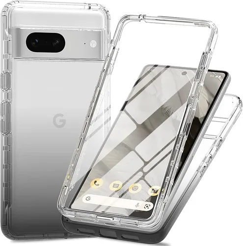 Vista 37 de Funda para Google Pixel 6A, funda a prueba de golpes con protector de pantalla para Google Pixel 6A 5G G1AZG GX7AS GB62Z GB17L, color negro