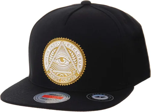 Vista 5 de WITHMOONS Gorra de béisbol de Hip Hop Illuminati Patch AL2344