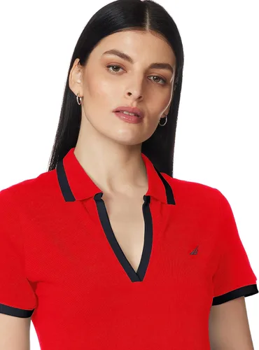 Vista 4 de Nautica Polo de algodón elástico para mujer