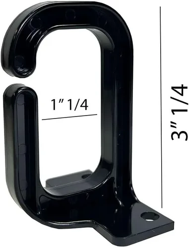 Vista 7 de Quest Manager de cables vertical con anillo en D, 25 cables, paquete de 3 unidades, negro (VD-00-025-3)