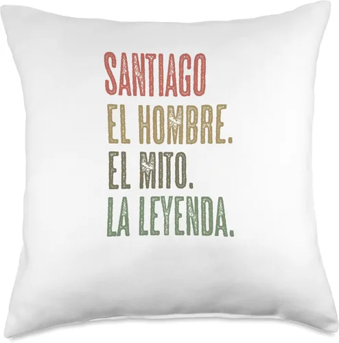 Vista 4 de SANTIAGO - El Hombre El Mito La Leyenda Nombre - Throw Pillow