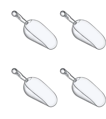 Vista 5 de Amazing Abby - Elsa - Cucharas de hielo de plástico de 5 onzas (juego de 4), cucharas de plástico para uso general, sin BPA, grado alimenticio, a