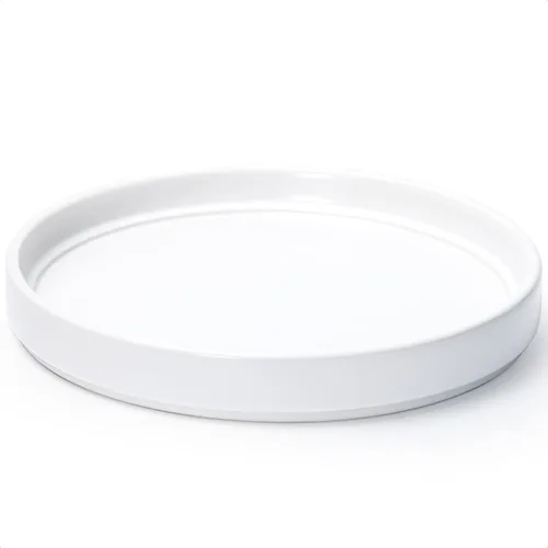 Vista 10 de D'vine Dev Maceta Redonda Moderna de Cerámica de 3.7 Pulgadas con Platillo, Bandeja de Drenaje para Macetas de Interior, Negro Mate, 97-T-B-1