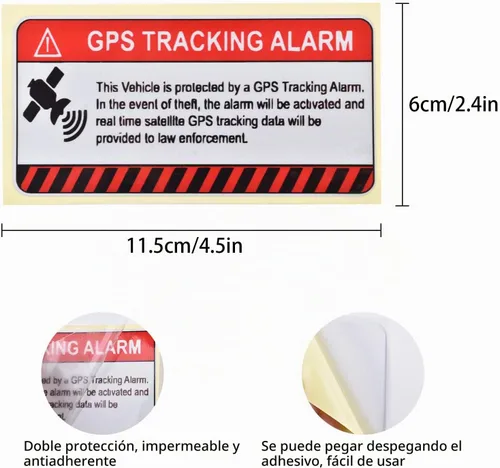 Vista 3 de Zoyiancy 10 calcomanías de seguimiento GPS, autoadhesivas antirrobo