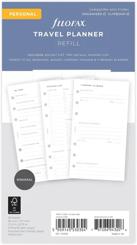Vista 9 de Recambio para planificador de actividades Filofax A5 2021