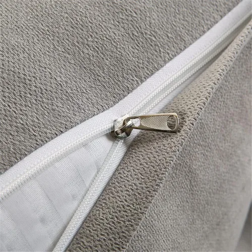 Vista 7 de Cojín grande triangular para cabecero, suave para cabecero, cojín para sofá cama, soporte de posicionamiento, almohada de lectura de cuña, gris