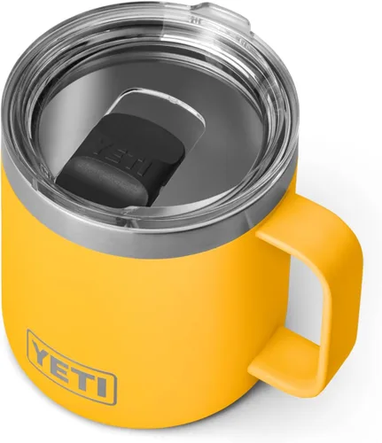 Vista 21 de YETI Rambler - Taza de 14 oz con aislamiento al vacío, de acero inoxidable con tapa MagSlider, color inoxidable Rosa (Bimini Pink)