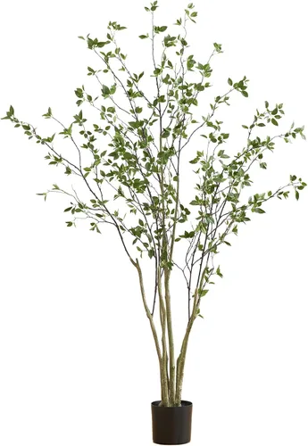 Vista 9 de Árbol artificial de cítricos minimalista de 1,22 m de Nearly Natural