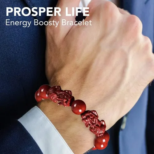 Vista 4 de Pulsera de cinabrio Feng Shui para mujer, cinabrio en polvo, Feng Shui, pulsera de Feng Shui para riqueza y protección, amuleto de dinero de buena